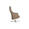 Beige Leather Züco Armchair with Footstool from 4+ Relax AA08 6