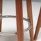 Leather and Walnut Ch56 Bar Stools by Hans J Wegner for Carl Hansen, Set of 5, Image 6