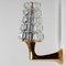 Lead Crystal Wall Light with Brass Frame by OTHR, France, 1970s 4