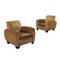 Vintage Lounge Chair in Velvet, Italy, 1940s, Set of 2, Image 1