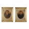 Pietro Mulazzi, Portraits of a Couple, 1883, Pencil on Paper, Framed, Set of 2 1