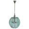 Glass and Chrome Ceiling Lamp by 04 for Fontana Arte 1