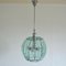 Glass and Chrome Ceiling Lamp by 04 for Fontana Arte 10