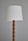 Scandinavian Turned Oak Floor Lamps, 1950s, Set of 2, Image 5