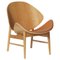 Chaise Orange Challenger en Chêne Huilé Blanc / Cognac par Warm Nordic 1