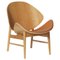 Orange Chair Challenger White Oiled Oak / Cognac by Warm Nordic, Image 1