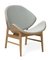 Merit White Oiled Oak / Light Cyan The Orange Chair by Warm Nordic 2