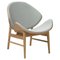 Merit White Oiled Oak / Light Cyan The Orange Chair by Warm Nordic 1