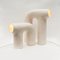 Weiße Arche # 3 und # 4 Tischlampen aus Steingut von Elisa Uberti, 2er Set 2