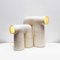 White Arche #3 and #4 Stoneware Table Lamps by Elisa Uberti, Set of 2 4