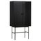 Schwarzes Eichenholz Array Highboard 80 von Says Who 1