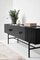 Schwarzes Eichenholz Array Highboard 80 von Says Who 11