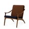 Teak / Seppia Lean Back Lounge Chair Nabuk by Warm Nordic 5
