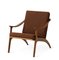 Teak / Seppia Lean Back Lounge Chair Nabuk by Warm Nordic 3