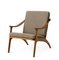 Teak / Seppia Lean Back Lounge Chair Nabuk by Warm Nordic 2