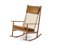 Nevada Teak / Cognac Swing Rocking Chair by Warm Nordic 2