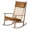 Nevada Teak / Cognac Swing Rocking Chair by Warm Nordic 1