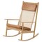 Sedia a dondolo Swing in quercia e cammello di Warm Nordic, Immagine 1