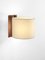 Beige and Walnut TMM Corto Wall Lamp by Miguel Milá, Image 2