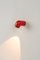 Red Petit Tatu Wall Lamp by André Ricard 2