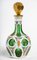 20th Century Overlay Liqueur Decanter and Glasses, Set of 6, Image 4