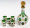 Overlay Liqueur Decanter, Glasses, Vase and Bowls, 1900s, Set of 9, Image 9