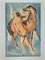 Enzo Assenza, Woman With Horse, Original Etching, 1970s 1
