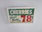 Vintage Cherries Sign, 1960s 3
