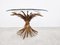 Vintage Wheatsheaf Coffee Table in Gilt Metal and Glass, 1960s, Image 4