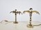 Brass Flower Table Lamps, 1970s, Set of 2 9