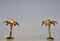 Brass Flower Table Lamps, 1970s, Set of 2 4