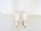 Mid-Century Brass and Opaline Wall Lamps by Hans Bergström for Asea, 1950s, Set of 2 2