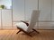 Fauteuil et Ottomane en Teck et Bouclé Blanc par Fredrik A. Kayser pour Vatne, Norway, 1960s, Set de 2 2