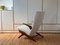 Teak and White Bouclé Lounge Chair & Ottoman by Fredrik A. Kayser for Vatne, Norway, 1960s, Set of 2 2