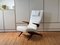 Fauteuil et Ottomane en Teck et Bouclé Blanc par Fredrik A. Kayser pour Vatne, Norway, 1960s, Set de 2 8