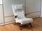 Fauteuil et Ottomane en Teck et Bouclé Blanc par Fredrik A. Kayser pour Vatne, Norway, 1960s, Set de 2 10