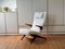 Fauteuil et Ottomane en Teck et Bouclé Blanc par Fredrik A. Kayser pour Vatne, Norway, 1960s, Set de 2 3