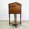 Antique Bedside Table with Red Marble Top 6