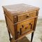 Antique Bedside Table with Red Marble Top, Image 13