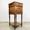 Antique Bedside Table with Red Marble Top 3
