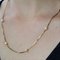 18 Karat Yellow Gold Mesh Chain with Cultured Pearls, 1960s 8