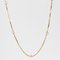 18 Karat Yellow Gold Mesh Chain with Cultured Pearls, 1960s 6