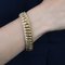French 18 Karat Rose Gold Chiseled Curb Bracelet, 1950s, Image 5