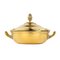 Piatto in stile neo-imperiale con coperchio della serie Malmaison in metallo dorato di Christofle, XX secolo, Immagine 1