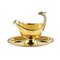 Neo-Empire Style Gilded Metal Malmaison Series Gravy Boat from Christofle, France, 20th Century 1