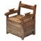 French Wooden Armchair with Storing Space, 1872 1