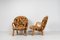 Mid 20th Century Scandinavian Modern Muslingestolar or Clam Chairs, Set of 2 4