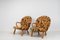 Mid 20th Century Scandinavian Modern Muslingestolar or Clam Chairs, Set of 2 7
