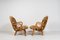 Mid 20th Century Scandinavian Modern Muslingestolar or Clam Chairs, Set of 2 5