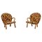 Mid 20th Century Scandinavian Modern Muslingestolar or Clam Chairs, Set of 2 1